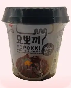 Yopokki mochis coreanos con salsa de judía negra Jjajang