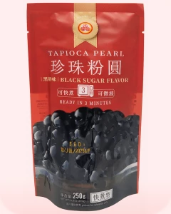 Perlas de tapioca negras