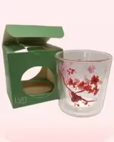 Vaso de doble pared Flor de cerezo