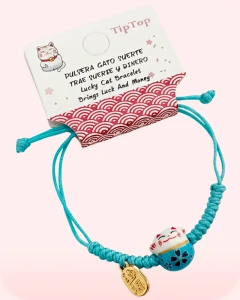 Pulsera de gato de la suerte