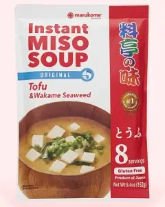 Sopa de miso con wakame y tofu Marukome sin Gluten