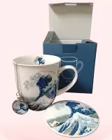 Taza de la Gran Ola con infusor