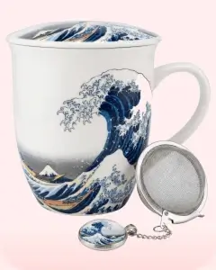 Taza de la Gran Ola con infusor