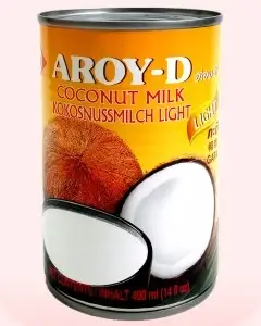 Leche de coco ligera Aroy 400ml.
