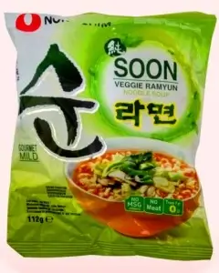 Ramen coreano apto para veganos(Nong Soon Veggie)