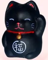 Gatito de la suerte kuro (Maneki neko)