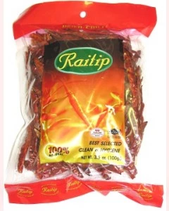 Chiles tailandeses deshidratados