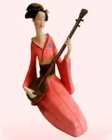 Geisha con shamisen