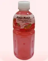 Bebida de nata de coco Mogu Mogu de fresa